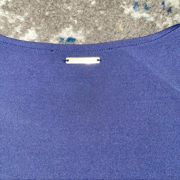 Michael Kors Navy Cold Shoulder Swing Dress - Picture 6 of 6